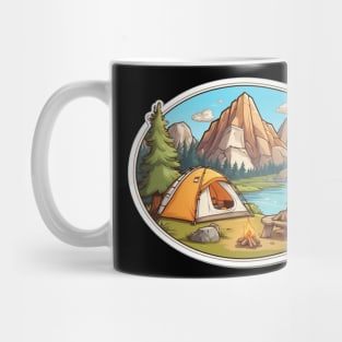 Camping Tent Family Funny Camping Sunset Since Mug